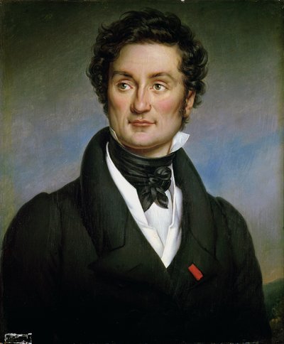 Retrato de Charles Nodier (1780-1844) 1824 de Paulin Jean Baptiste Guerin